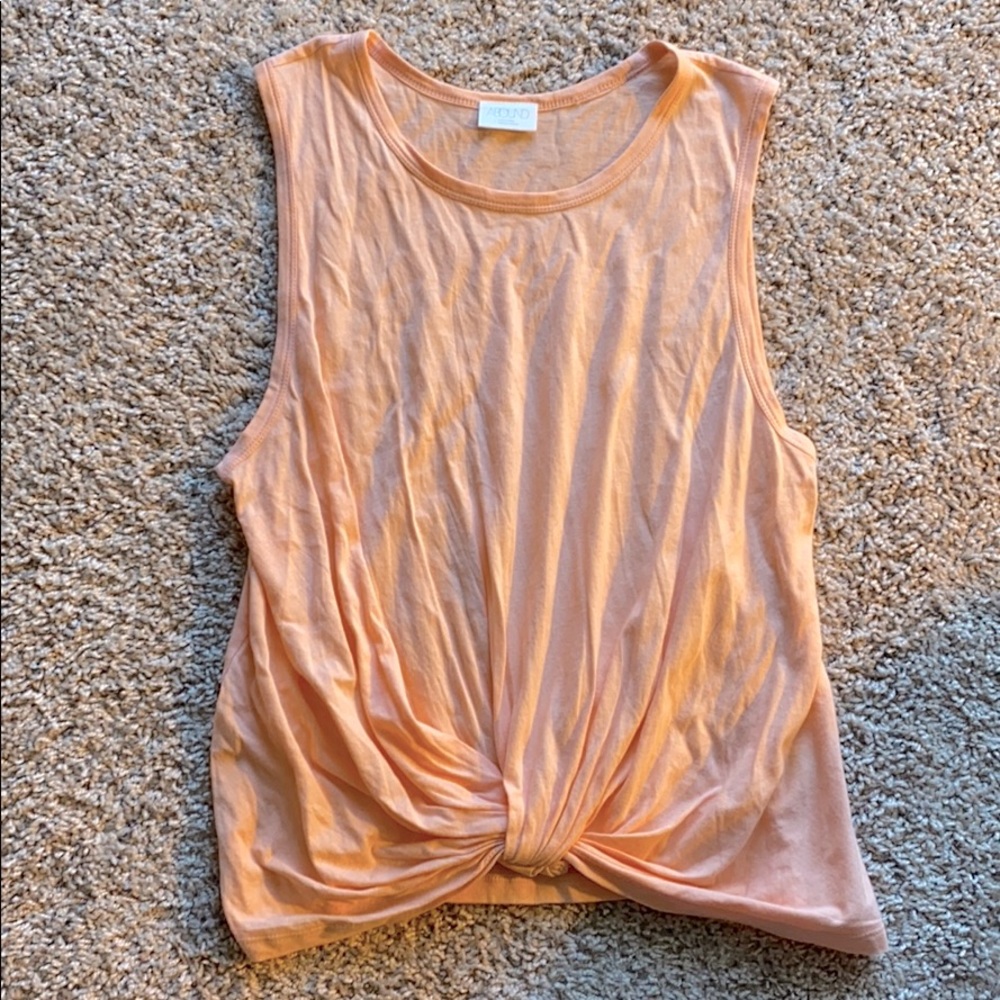 Coral knot front tank top